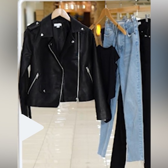 NWOT - TOPSHOP -  FAUX LEATHER JACKET - Picture 4 of 8